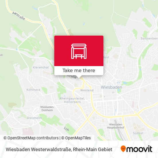 Wiesbaden Westerwaldstraße map