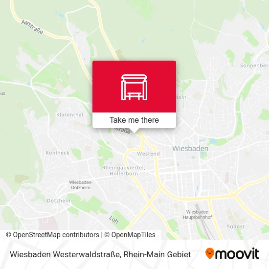Карта Wiesbaden Westerwaldstraße