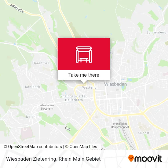 Карта Wiesbaden Zietenring