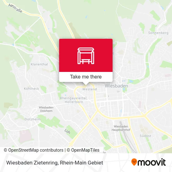 Карта Wiesbaden Zietenring