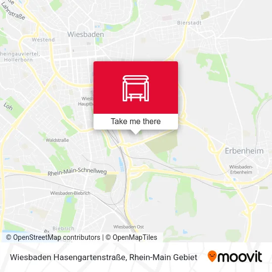 Карта Wiesbaden Hasengartenstraße