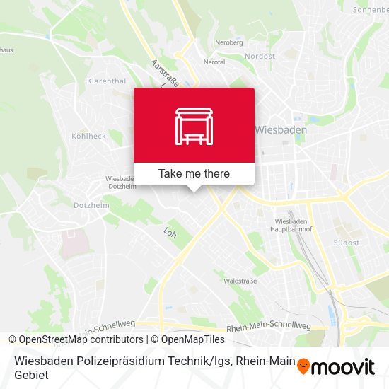 Карта Wiesbaden Polizeipräsidium Technik / Igs