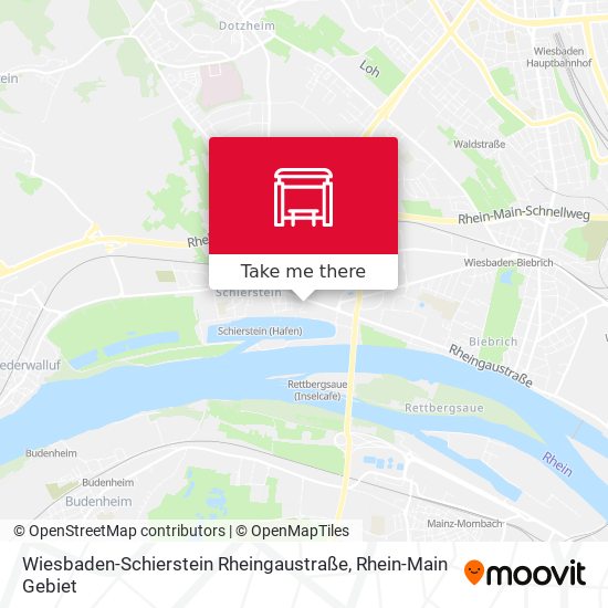Wiesbaden-Schierstein Rheingaustraße map