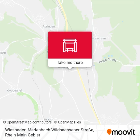 Карта Wiesbaden-Medenbach Wildsachsener Straße