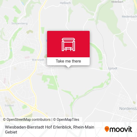 Wiesbaden-Bierstadt Hof Erlenblick map