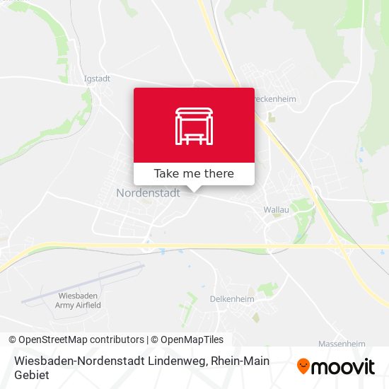 Wiesbaden-Nordenstadt Lindenweg map