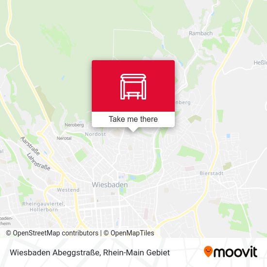 Wiesbaden Abeggstraße map