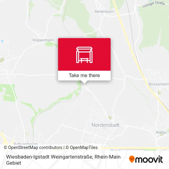 Карта Wiesbaden-Igstadt Weingartenstraße