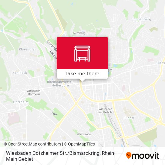 Карта Wiesbaden Dotzheimer Str. / Bismarckring