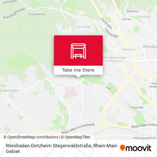 Карта Wiesbaden-Dotzheim Stegerwaldstraße