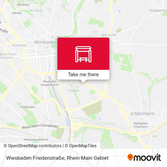 Wiesbaden Friedenstraße map
