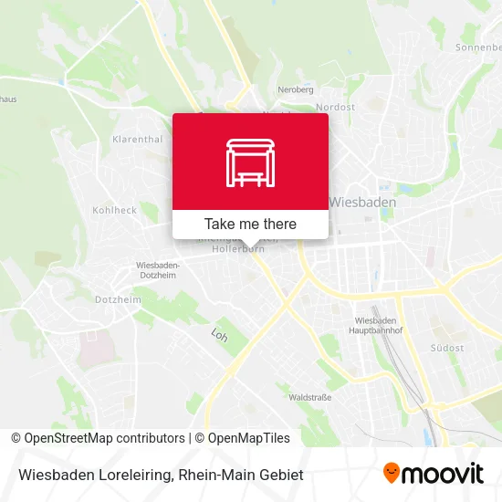 Карта Wiesbaden Loreleiring