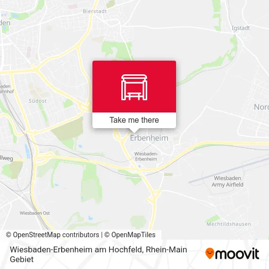 Карта Wiesbaden-Erbenheim am Hochfeld