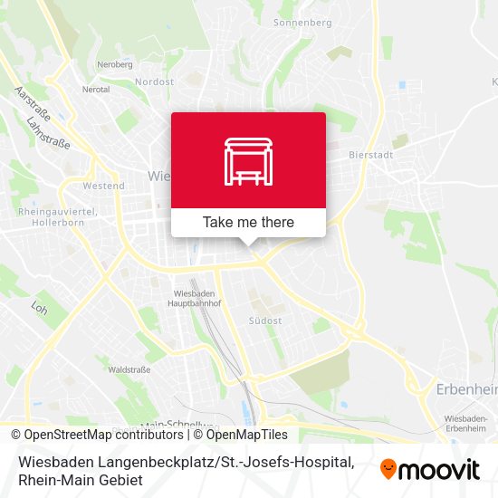 Wiesbaden Langenbeckplatz / St.-Josefs-Hospital map