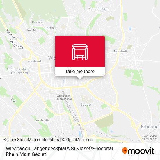 Wiesbaden Langenbeckplatz / St.-Josefs-Hospital map