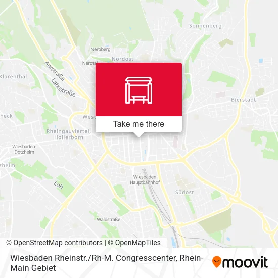 Карта Wiesbaden Rheinstr. / Rh-M. Congresscenter
