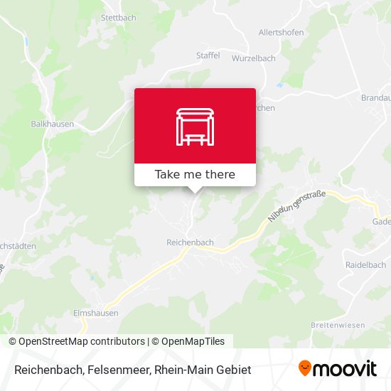 Карта Reichenbach, Felsenmeer