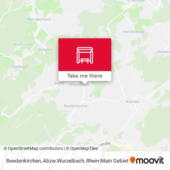 Beedenkirchen, Abzw.Wurzelbach map
