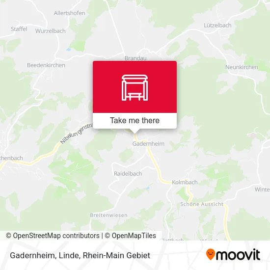 Карта Gadernheim, Linde