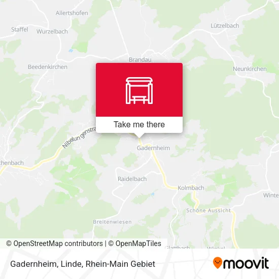 Карта Gadernheim, Linde