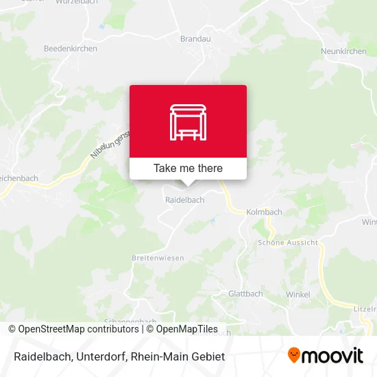 Карта Raidelbach, Unterdorf