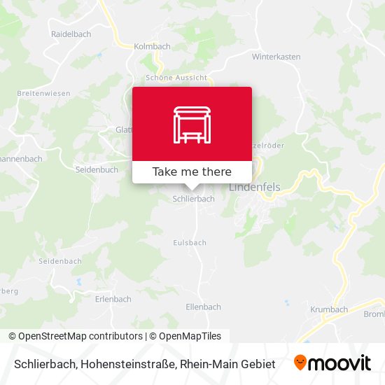 Schlierbach, Hohensteinstraße map