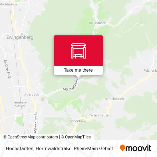 Карта Hochstädten, Herrnwaldstraße