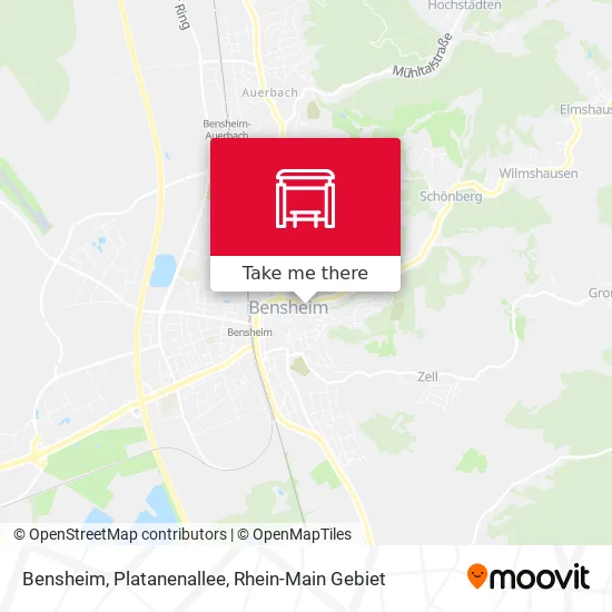 Карта Bensheim, Platanenallee