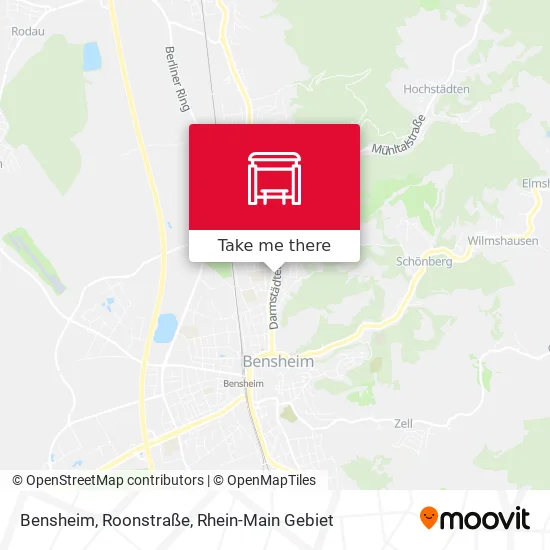 Карта Bensheim, Roonstraße