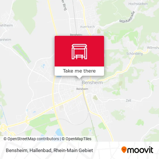 Карта Bensheim, Hallenbad