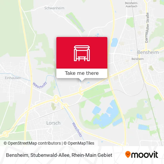 Карта Bensheim, Stubenwald-Allee