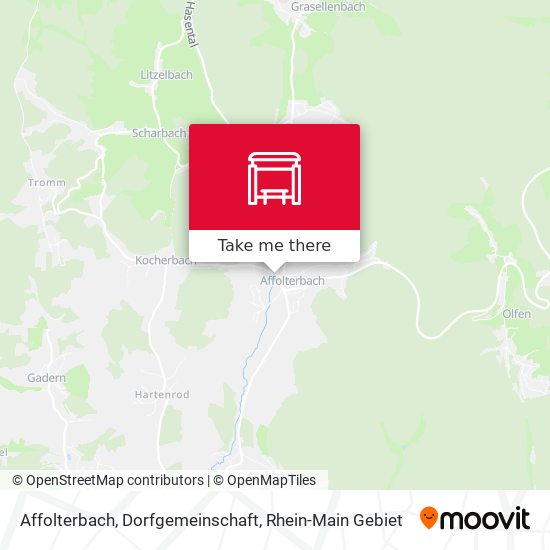 Affolterbach, Dorfgemeinschaft map