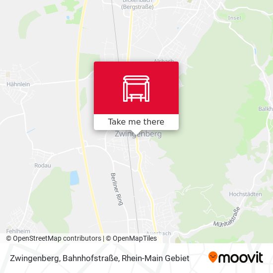 Zwingenberg, Bahnhofstraße map