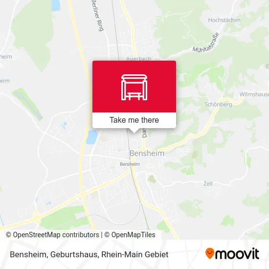 Карта Bensheim, Geburtshaus