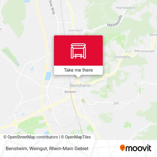 Карта Bensheim, Weingut