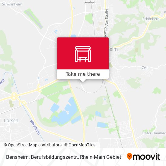 Bensheim, Berufsbildungszentr. map