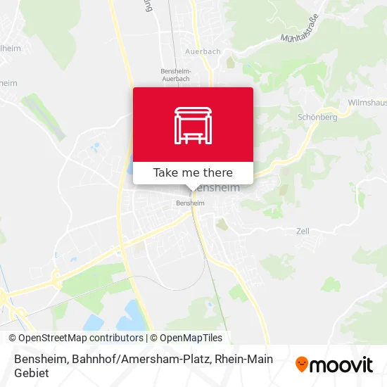 Карта Bensheim, Bahnhof / Amersham-Platz