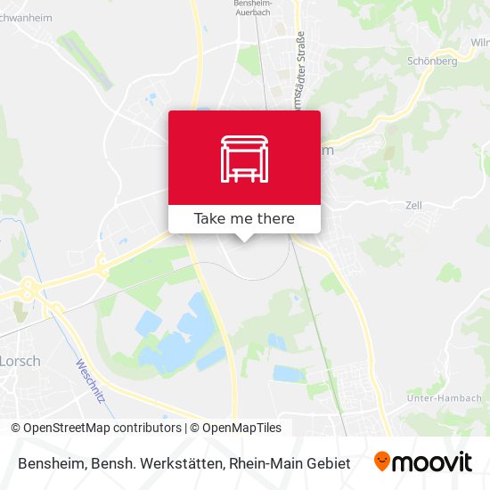 Bensheim, Bensh. Werkstätten map