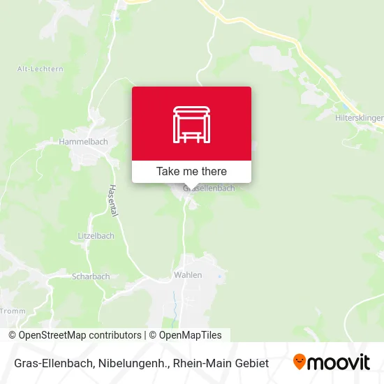 Карта Gras-Ellenbach, Nibelungenh.