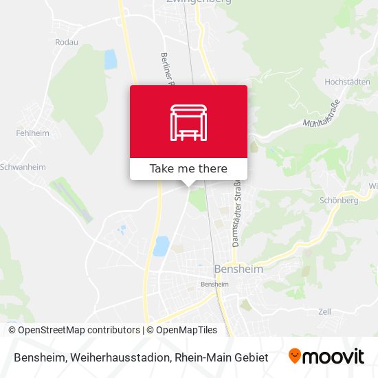 Bensheim, Weiherhausstadion map