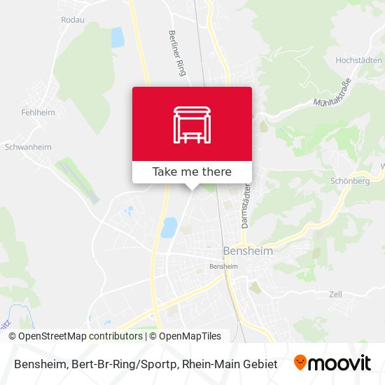 Bensheim, Bert-Br-Ring/Sportp map