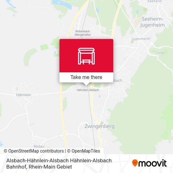 Alsbach-Hähnlein-Alsbach Hähnlein-Alsbach Bahnhof map