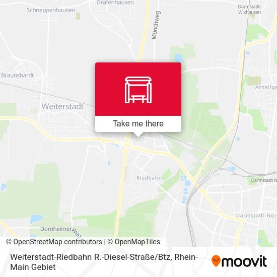 Карта Weiterstadt-Riedbahn R.-Diesel-Straße / Btz