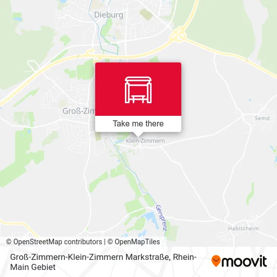 Карта Groß-Zimmern-Klein-Zimmern Markstraße