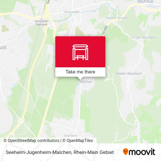 Seeheim-Jugenheim-Malchen map