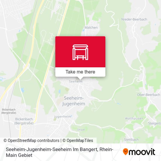 Seeheim-Jugenheim-Seeheim Im Bangert map