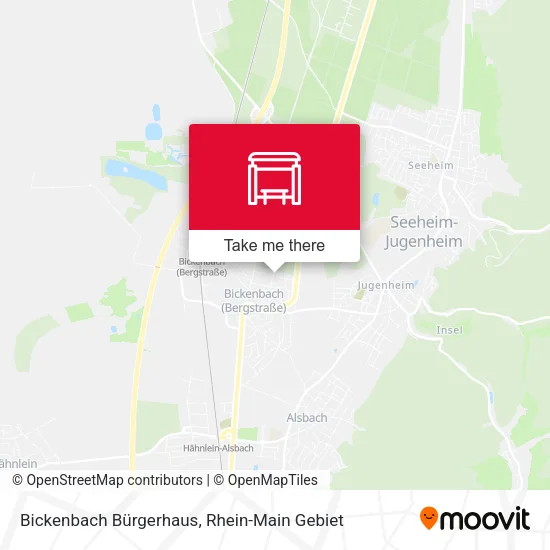 Карта Bickenbach Bürgerhaus