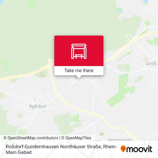 Roßdorf-Gundernhausen Nordhäuser Straße map
