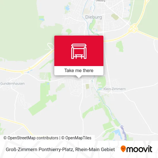 Карта Groß-Zimmern Ponthierry-Platz