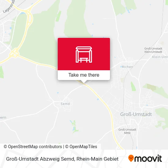 Groß-Umstadt Abzweig Semd map